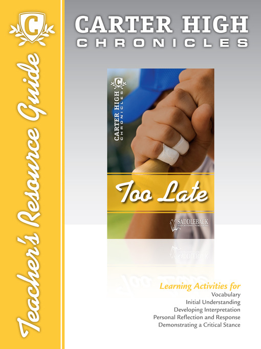 Title details for Too Late by Saddleback Educational Publishing - Available
